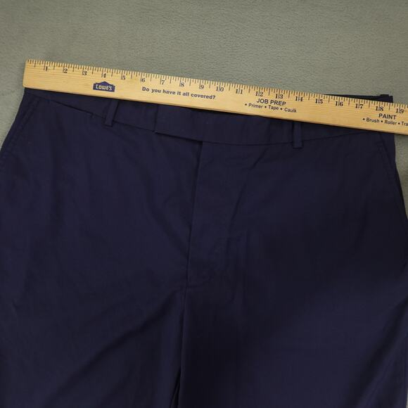 RLX Ralph Lauren Chino Golf Shorts Mens Size 38 Navy Blue 10” Inseam Flat Front - Picture 7 of 9